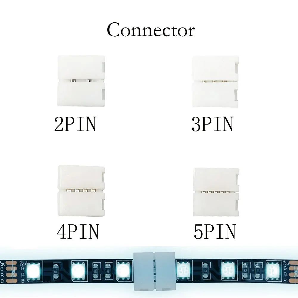 Złącze taśmy LED 2PIN 3PIN 4PIN 5PIN L/T/X kształt złącze narożne taśmy LED akcesoria lutowane nadaje się do WS2811 RGB