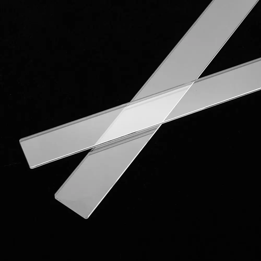 2Pcs Acrylic Biscuit Cake Rolling Tool Balance Ruler Fondant Icing Biscuit Thickness Ruler Biscuit Smoother Baking Accessories
