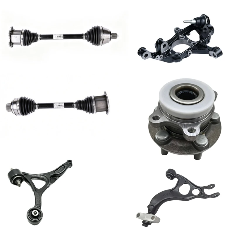 Swinging half shaft with constant velocity universal joint drive shaft Control arm triangle arm Arm assembly - rear suspension,