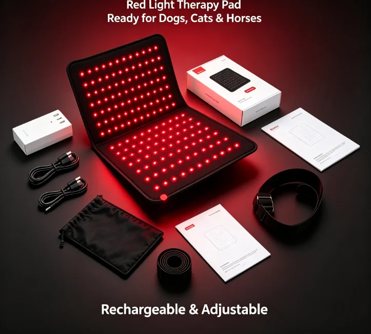 Equine Pet Horse Red Light Therapy Pad 660nm 850nm Infrared Light Adjustable Body Care Wrap