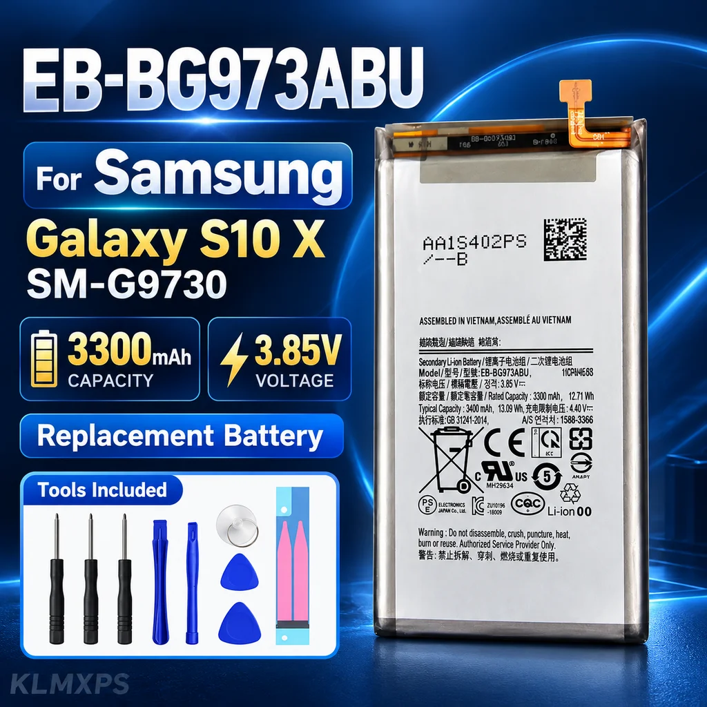Mobile Phone Battery Replacement For Samsung Galaxy S10 SM-G9730 EB-BG973ABU EB-BG973ABE Repair Part With Tool Kit Included