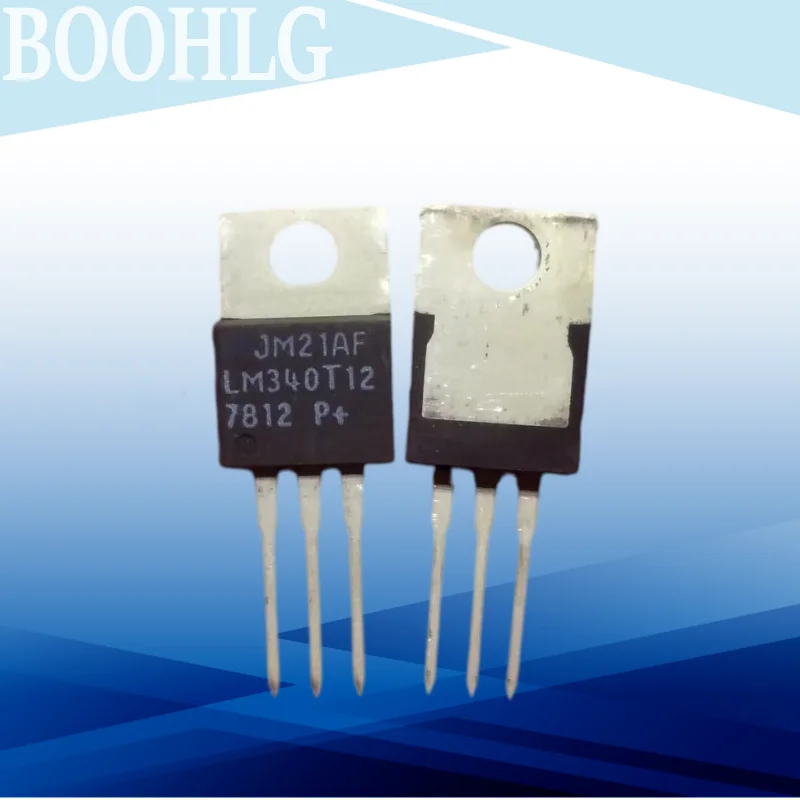 5PCS LM340T12 7812 TO-220 Direct insertion three terminal voltage regulator 1.5A 12V 100%original