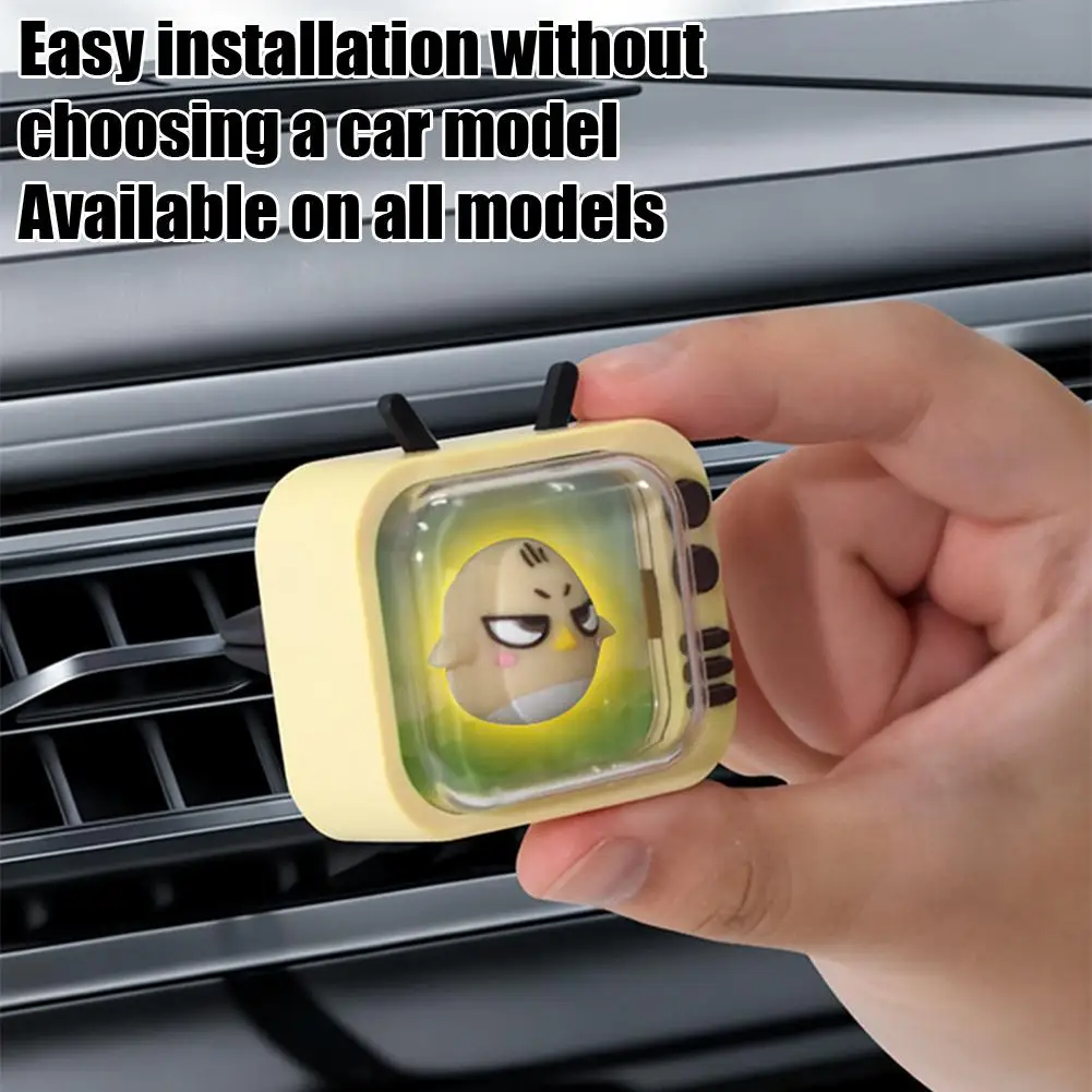 7-Color LED Car Aroma Diffuser Auto On/Off Air Vent Perfume Ornament with Night Light Automotive interior Accessories