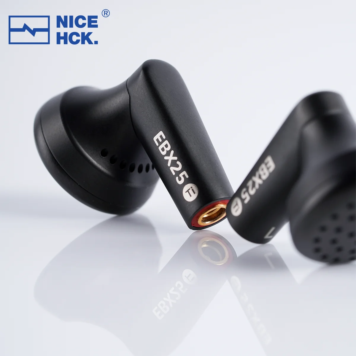 NICEHCK EBX25Ti HiFi Earphone 14.2mm Dome Beryllium Plated Diaphragm Audiophile Headset Detachable MMCX Cable Music Sport Earbud