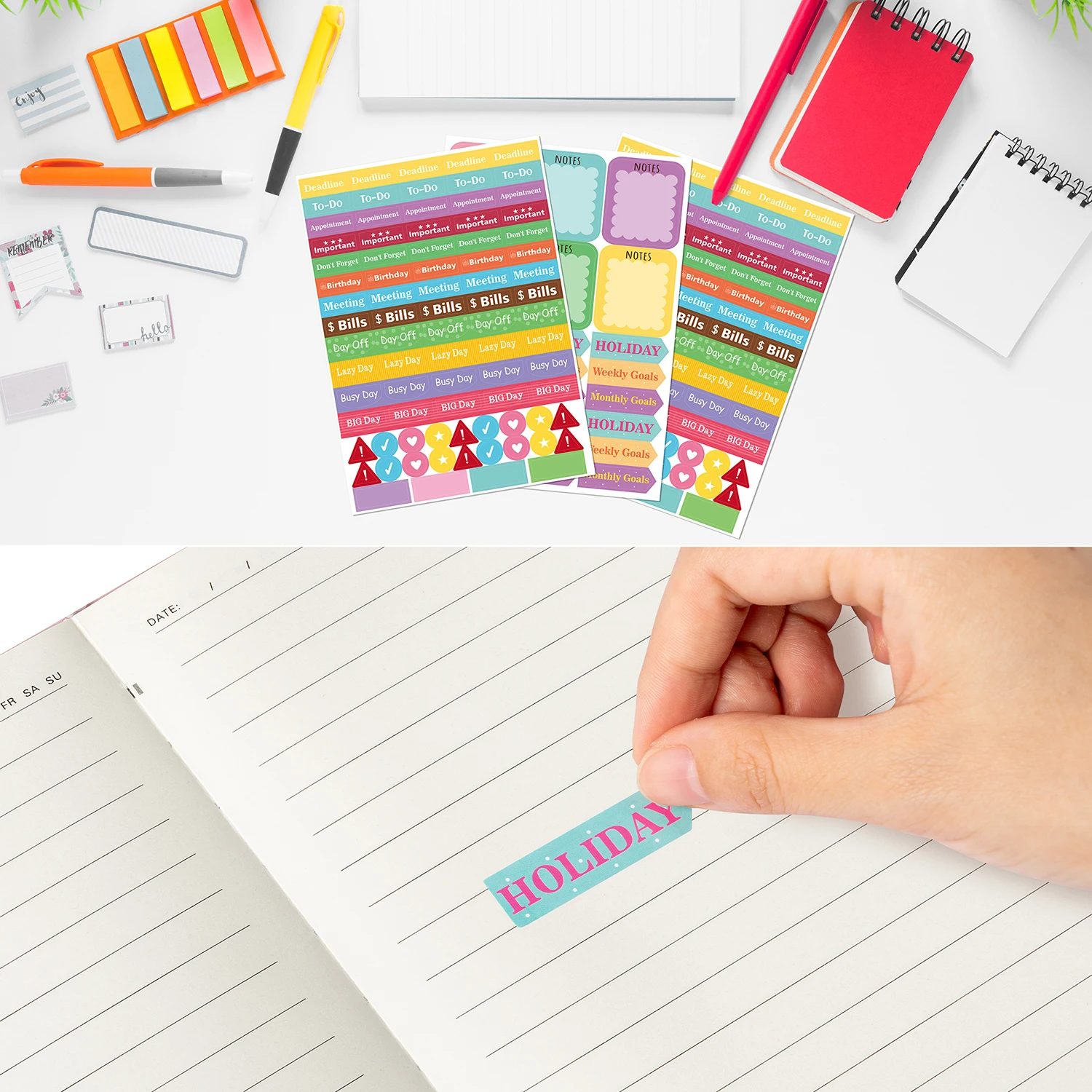 1 STKS Roze Strik Hardcover Gelinieerd Journal Notebook Met planner stickers Coquette Journal Notebook voor Schrijven Reizen Werk Cadeau