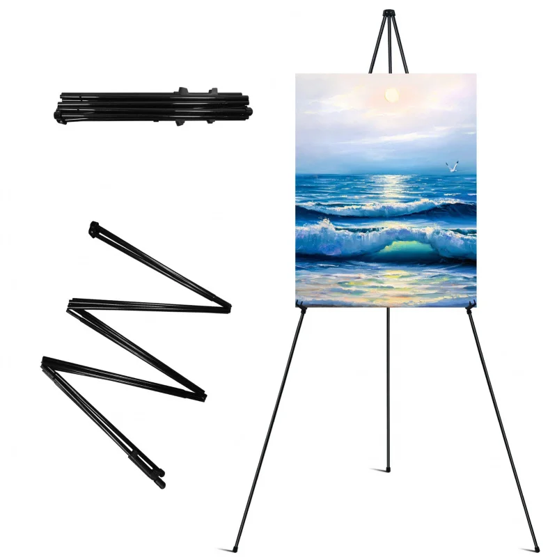 customized.Easel Stand Display  Instant Easel, Foldable Portable Ground Easel Wedding and Poster Display Stand