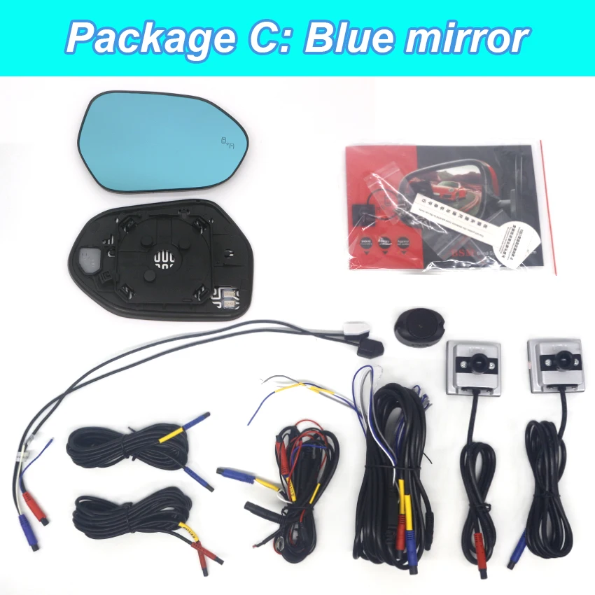 CRILSTYLEO Capteur Angle Mort Lumineux Pour Rétroviseurs - Kit Universel 12V Pour Voiture