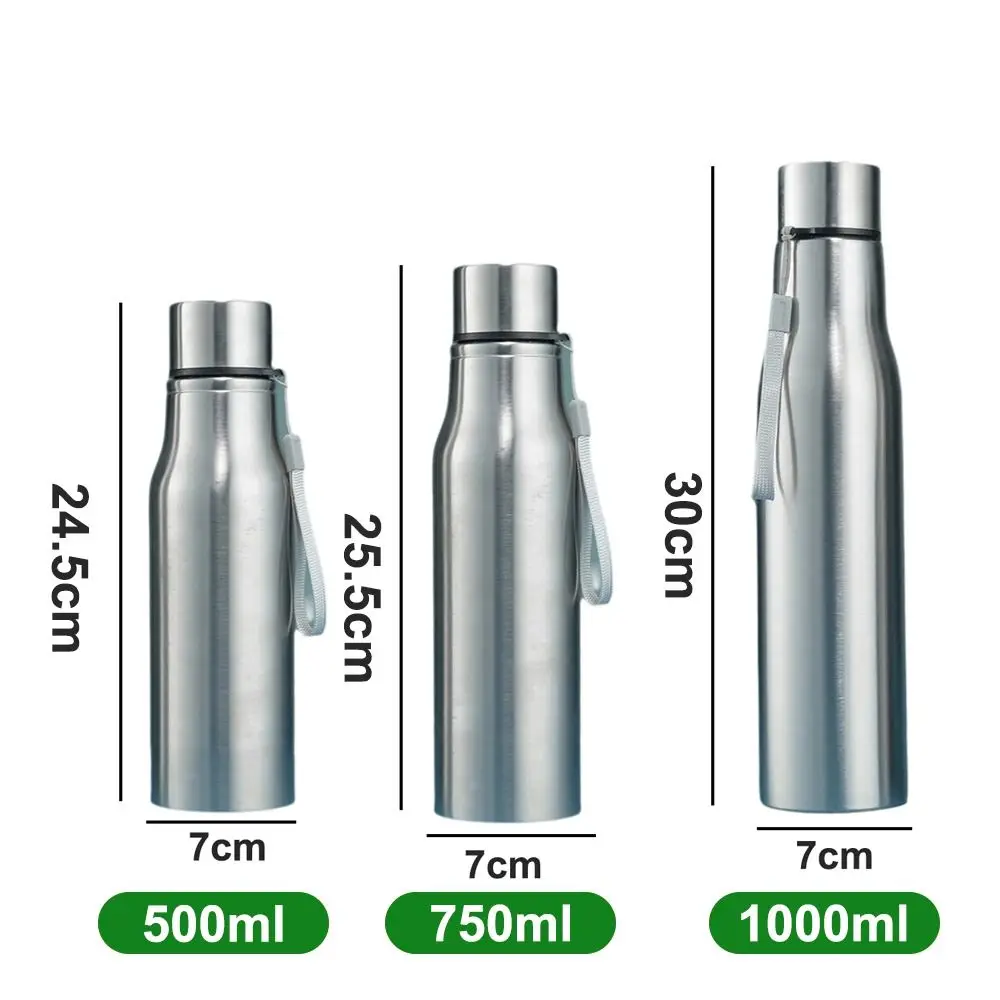 500 مللي/750 مللي/1000 مللي زجاجة ماء الفولاذ المقاوم للصدأ مانعة للتسرب كوب ماء بارد طبقة واحدة قارورة درينكوير لرياضة ركوب الدراجات #6