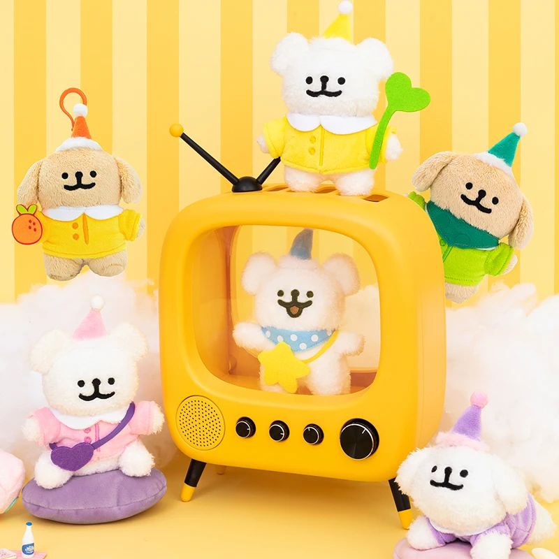 Authentic Line Puppy Maltese Pajama Series Plush Pendant Girl Bag Pendant Doll Doll Boy Girl Kawaii Birthday Gift Childrens Toys
