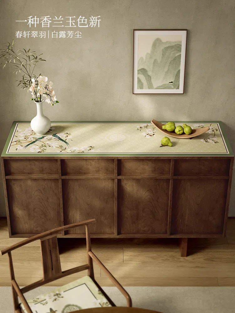 Chinese Side Cabinet Table Mat Waterproof Non-slip Porch Side Cabinet Washless and Easy To Care Non-slip Table Mat