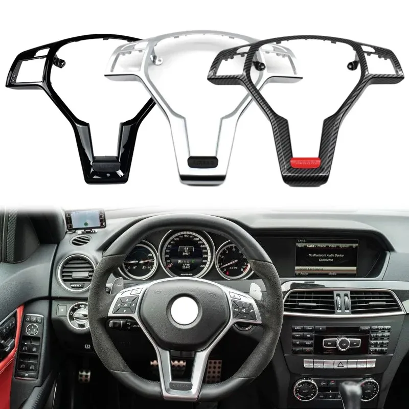 Image of Lenkradverkleidung für Mercedes A C E CLA CLS W176 W204 W212 W207 W117 C218 C63 E63 994640013 09946400139107