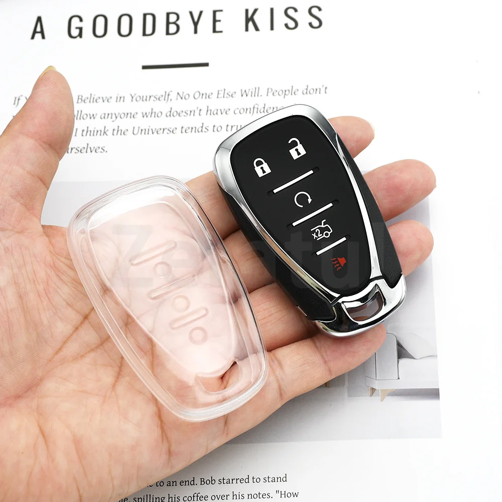 Soft TPU Car Key Cover For Chevrolet Volt Bolt Trax Malibu Blazer Onix Equino Orlando Cruze Spark Sonic Camaro Traverse Seeker