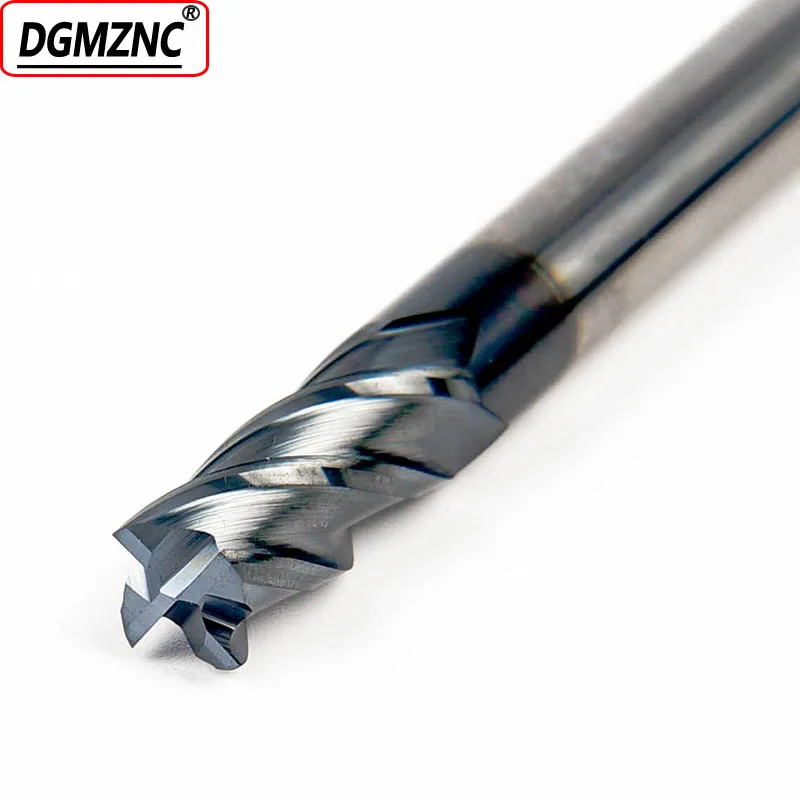 HRC45 4flute 1 1.5 2 1pcs 4*4D*10*50L straight shanks carbide alloy endmill router bit tungsten router tool for CNC mill