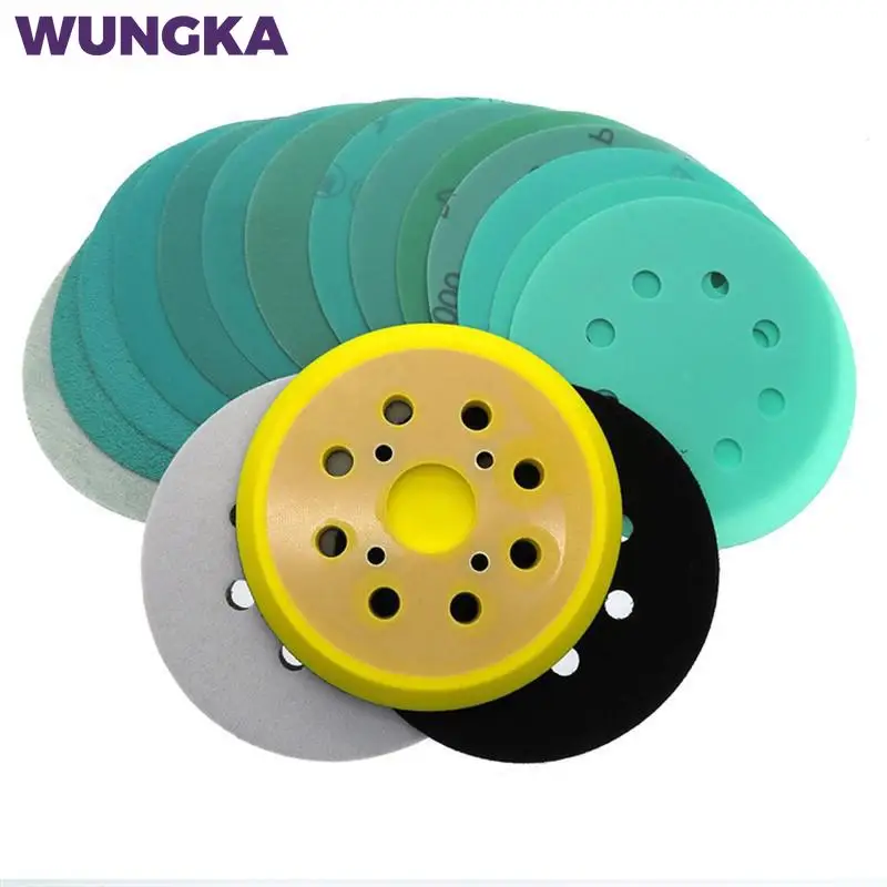 

15Pcs 5 Inch 125MM 8 Holes 60 to 2000 Grits Hook and Loop Polyester Film Sandpaper Sanding Disc Abrasive Polishing Tools