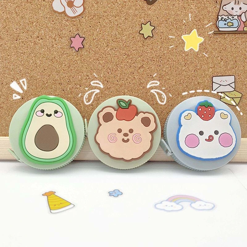 格納式ボディ巻尺、測定テープ、ロックピンボタン、布ウエスト測定、医療看護、1.5m