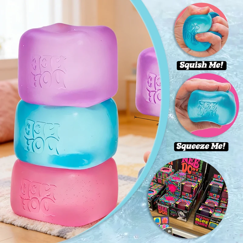 

Сенсорный куб Needoh Nice Cube, антистресс, игрушка для снятия тревоги, концентрации внимания и расслабления для детей и взрослых