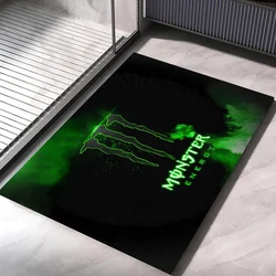 1PC Logo M-Monster E-Energy Floor Mat Home Bedroom Kitchen Non-slip Floor Rug, Absorbent Anti-fouling Door Mats