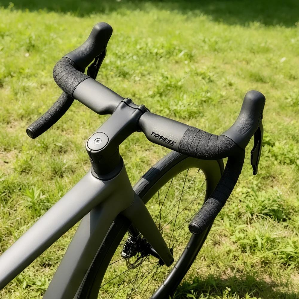 TOSEEK TR40 Carbon-Rennradlenker 380/400/420/440mm Matt UD Interne Kabelführung Dropbar Fahrradteile – Detail 10