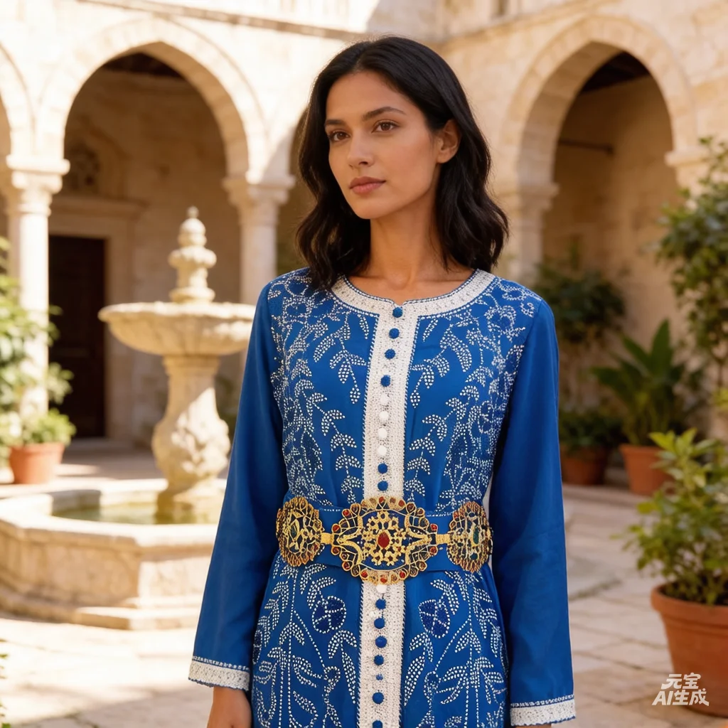 

Morocco Arabian Luxury Sunspicems Exquisite Hand Woven Rope Belt for Women Waist Chain Wedding Jewelry