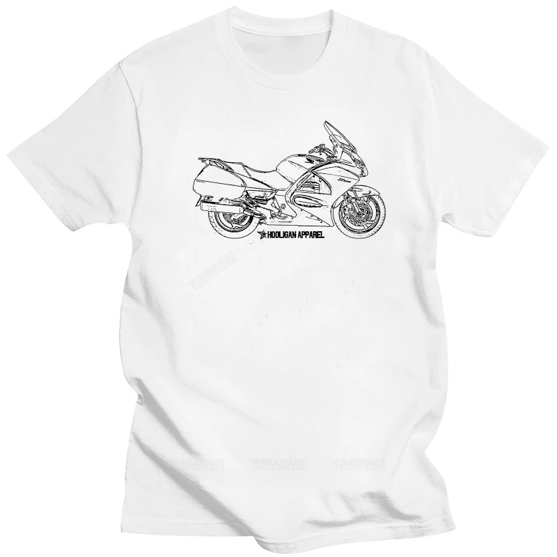 Summer Men O-Neck Tee Shirt Classic Japanese Motorcycle Fans St1300 Pan European 2007 Inspired Motorcycle Artfunny T Shirts