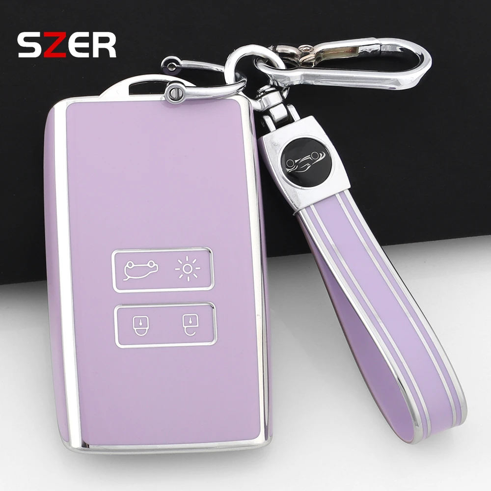 TPU Car Smart Key Case Cover Shell Fob For Renault Koleos Kadjar Clio Megane Captur Espace Kangoo Sandero Talisman Accessories image 4