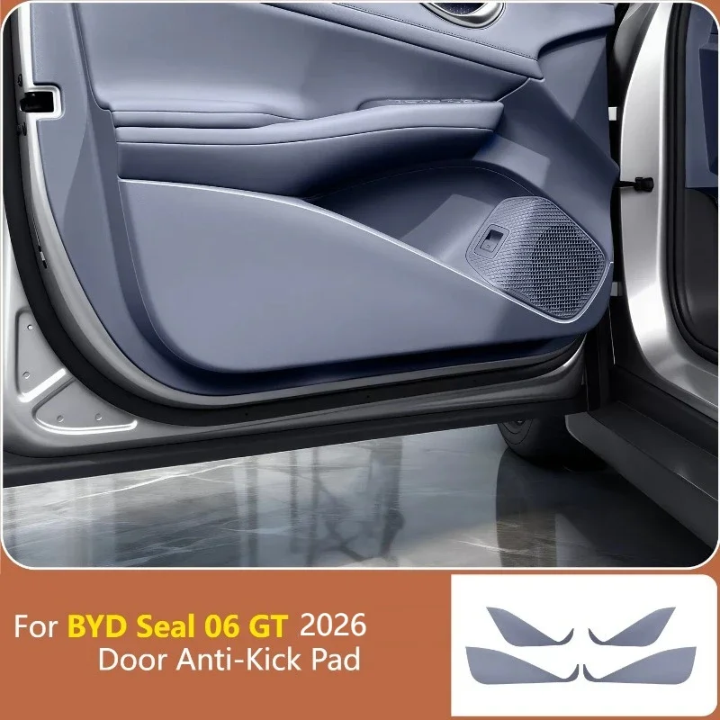 Door Anti‑Kick Pad Leather Waterproof Anti‑Scratch Door Protector Cover Interior Modification Parts For BYD Seal 06 GT 2025-2026