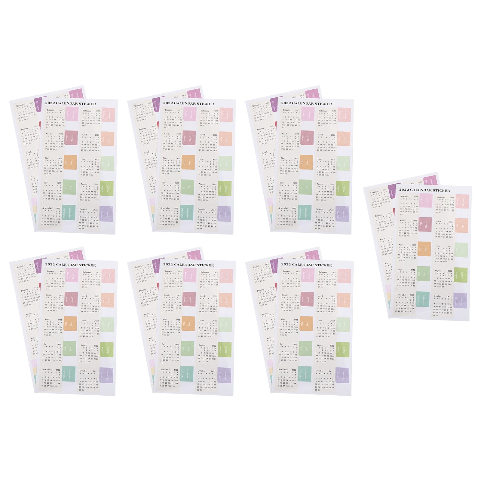 

14pcs Calendar Index Divider Notebook Reminder Sticker Diary Page Schedule Classification Label 2022 Label Sticker For Books
