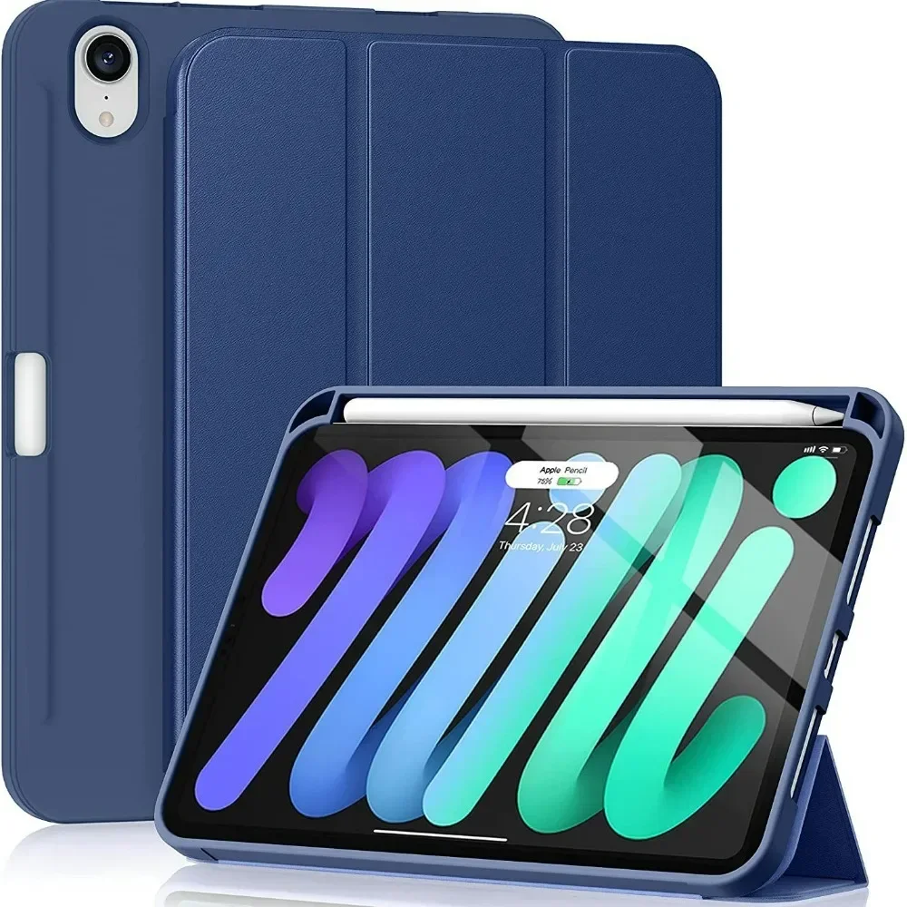 

Чехол для iPad Mini 7, чехол с держателем для ручек, тройная подставка для планшета, чехол для iPad Mini 6, чехлы для iPad Mini 7, 6-го поколения 8,3 дюйма