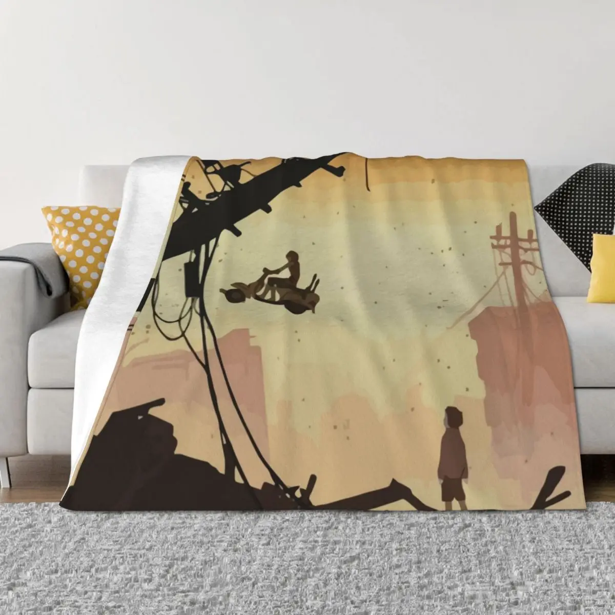

FLCLimax Throw Blanket Luxury St Sofa Shaggy Comforter Blankets
