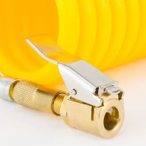 Car tire Air Chuck Inflating Pump Valve Connector, Clip-On Adapter, Brass, 8mm Wheel Tire, Car Accessories Main Sales Valve Moto Tire - №1
