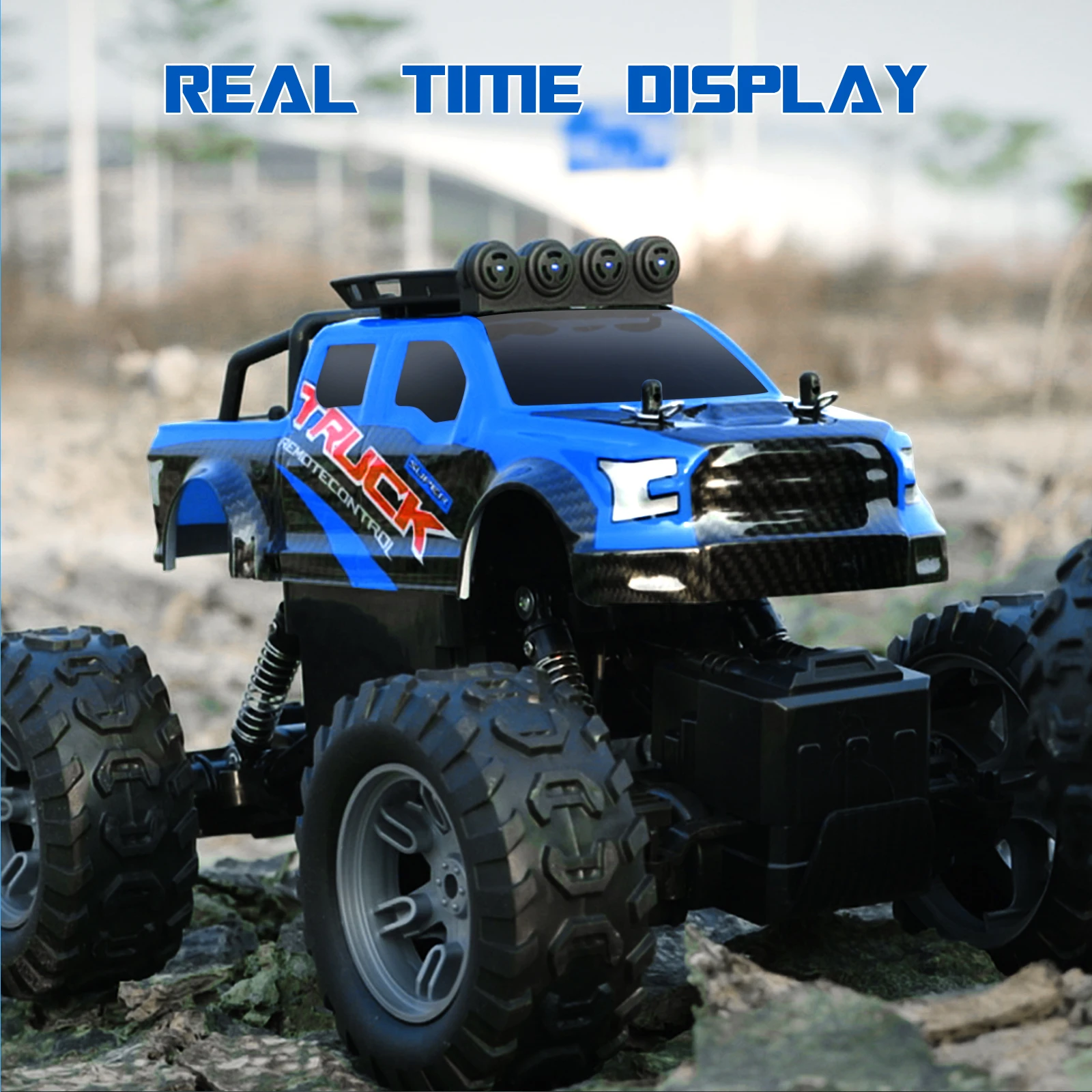 JJRC Q178 RC Off Road Monster Truck 2.4GHz 4WD RC 1:16 Climbing Car Intelligent All Terrain Climbing LED Headlight Toys Gifts