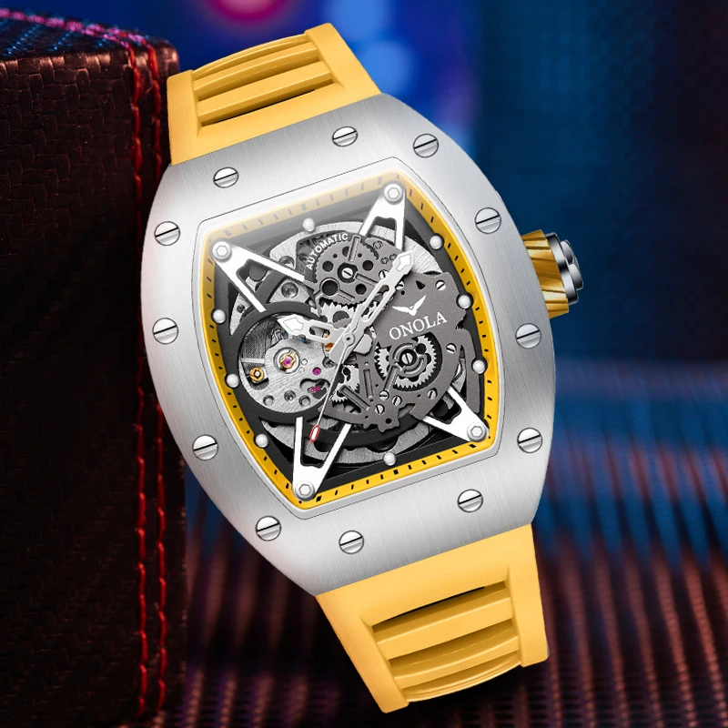 2023 New Classic Luxury Watch For Men Fashion Leisure Business ONOLA Chronograph Calendar Sports Waterproof Mechanic Watches