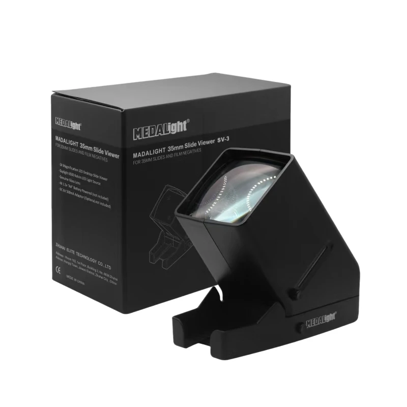 MEDALight SV-3 LED 35mm Daylight Film Slide and Negative Viewer with HD 3x Magnify LED Screen Universal