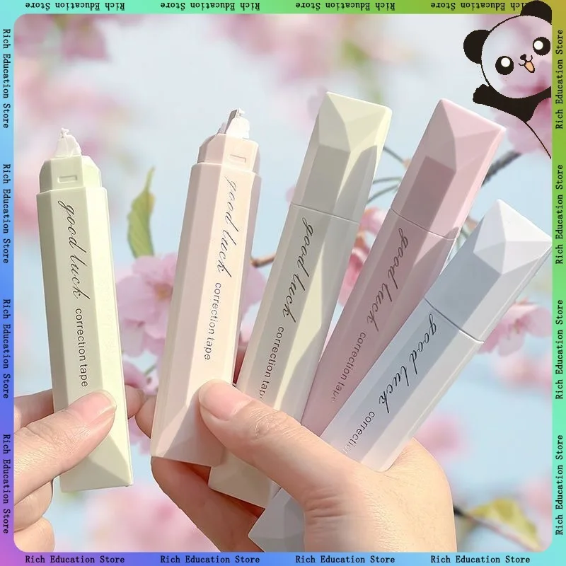 5 قطعة قلم شريط تصحيح صامت ناعم سعة كبيرة شريط مستمر للاستخدام المكتبي والمدرسة مستلزمات الطلاب تصميم لطيف