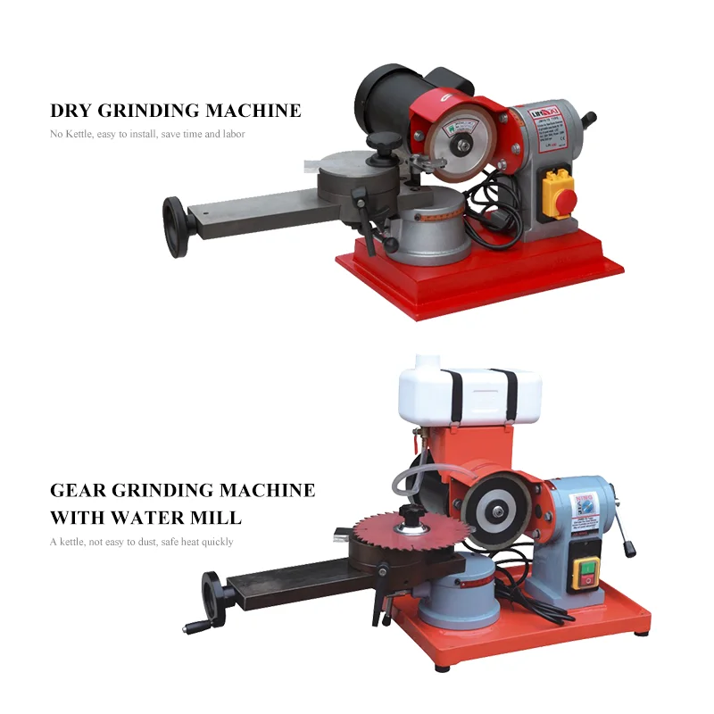 370W Circular Saw Blade Grinder Sharpener Machine 5 Inch Wheel Rotary Angle Mill Grinding for Carbide Tipped Saw Blades 220V