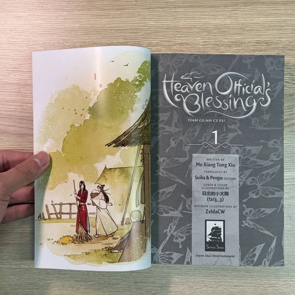 Novel Books Vol.1 English Heaven Official’s Blessing/Tian Guan Ci Fu Version By MXTX English  DanMei Novel Xie Lian/Hua Cheng