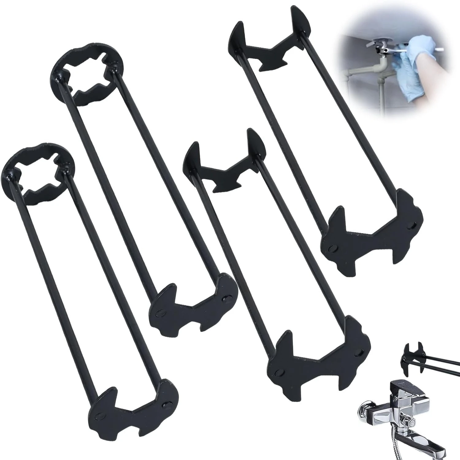 

Versatile Set of Ergonomic Adjustable Wrenches for a Wide Range of Projects - Ideal for Small Repairs and Major Renovations - Hi