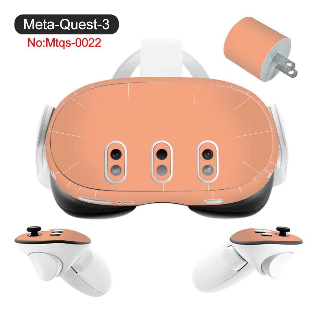 ملصق جلدي واقي مضاد للخدش لوحدة تحكم Meta Quest 3 وسماعة الرأس مجموعة كاملة