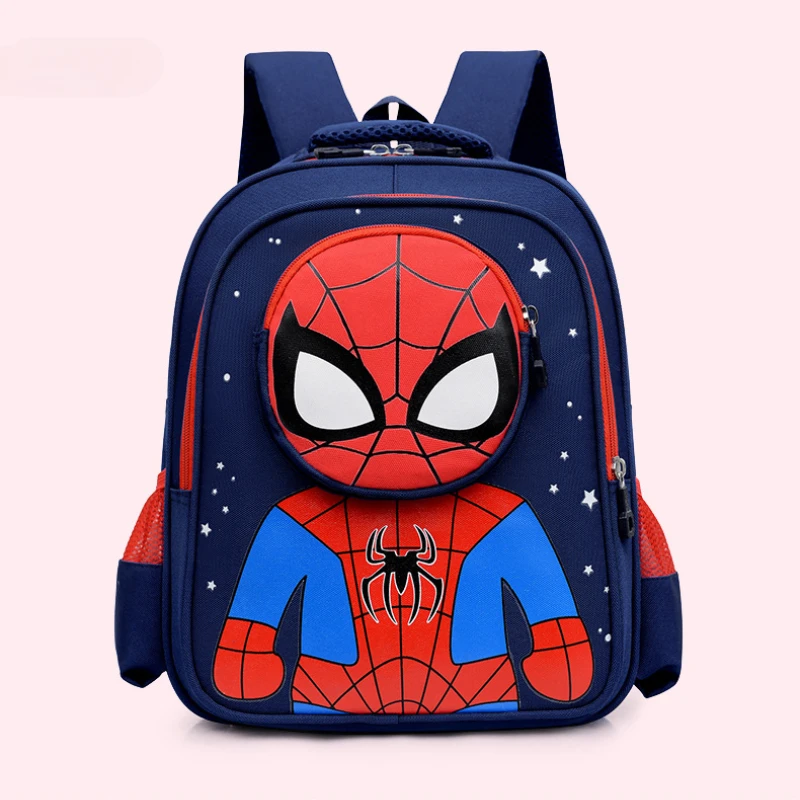 Disney Spiderman Cartoon Children Design Plecak Chłopcy 3D Wzór Torba Chłopcy 6-10 lat Tornister Dzieci Prezent Torba podróżna