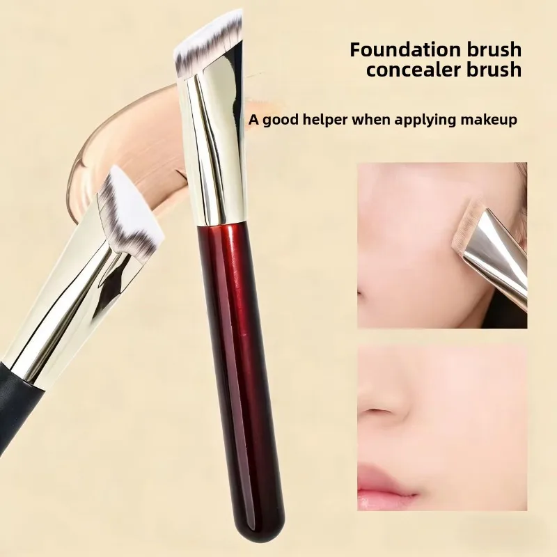 Pinceles de Maquillaje Angulados para Delineador, Pinceles Finos para Delineador, Herramienta de Maquillaje para Contorno de Ojos, Pinceles para Sombras de Ojos y Cejas