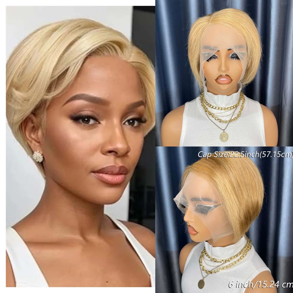 Pixie Cut Lace Fron…