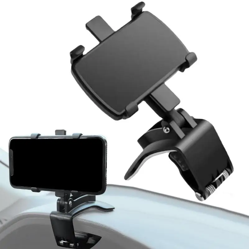 

Universal Dashboard Car Phone Holder Stainless Steel Rotary Stand GPS Display Bracket Car Front Support Stand For Iphone 14