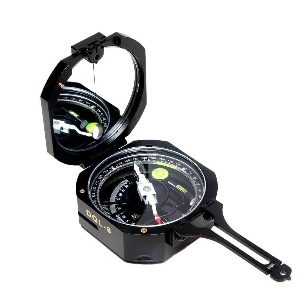 New Geological Survey Compass DQL-8 Aluminum Metal Professional High Quality Harbin DQL-8 Brunton Compass Brujula Compass