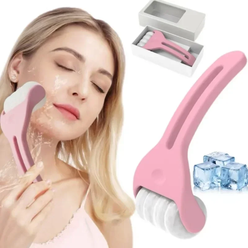 Crioterapia Ice Roller Massager, Anti Puffiness, Alívio da dor, Ferramentas de beleza para apertar os poros, Branquear a pele, Lifting Facial, Novo