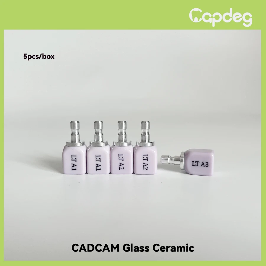 Blue Dental Glass Ceramic Blocks Lithium Disilicate C14 18x14x13mm Emax Blank for Dental Veneer Aesthetic Restoration