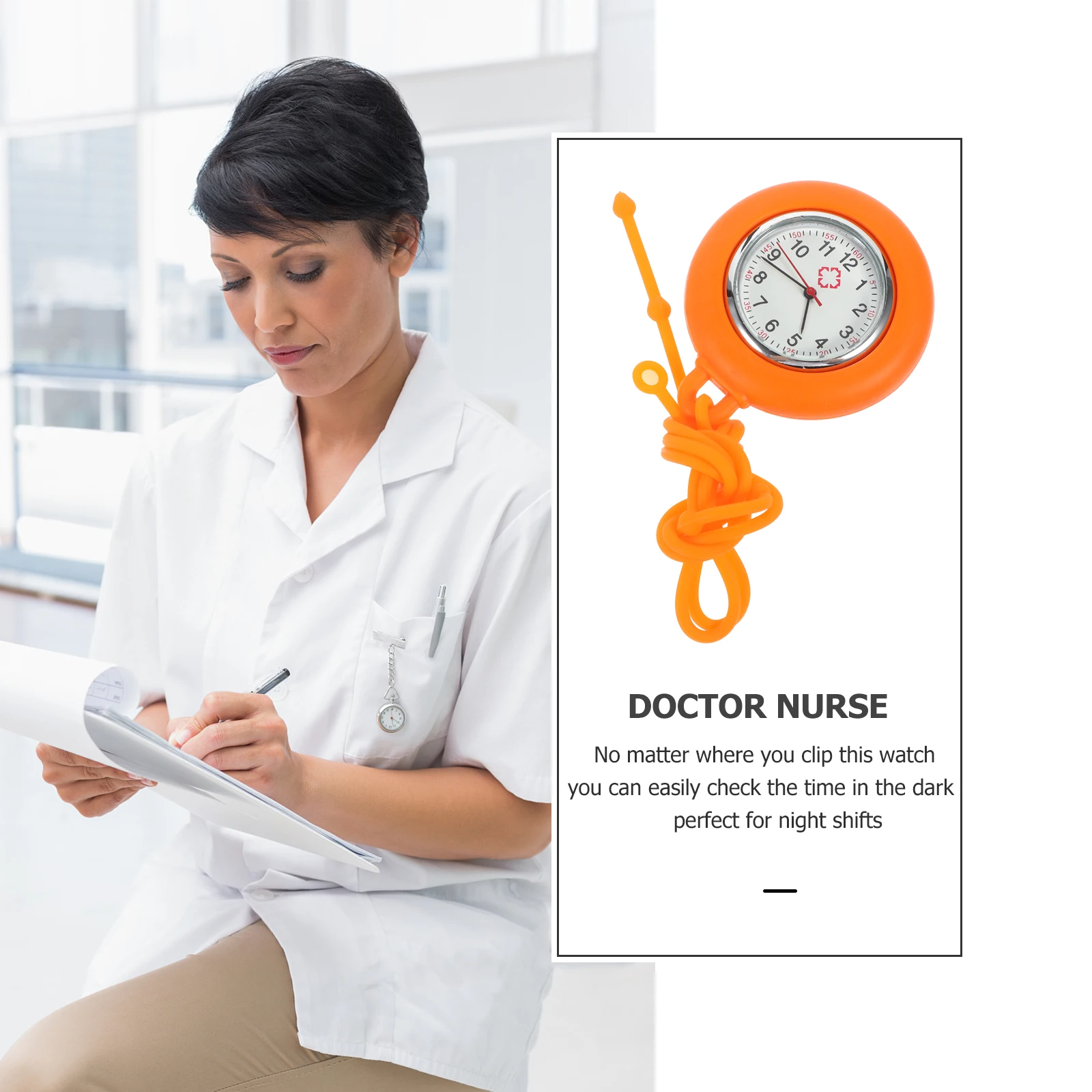 

Nurse Watch Pocket Nursing Reel for Nurses Women Hanging Silicone Work Watches