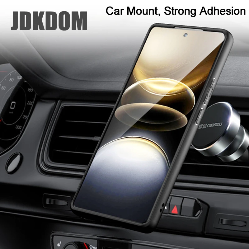 JDKDOM Custodia magnetica per VIVO Y300 Y200 S30 S20 S19 V50 V40 X200 X100 Ultra IQOO 13 12 Z9 Z10 Turbo Neo 10 9 9S Pro Plus Cover