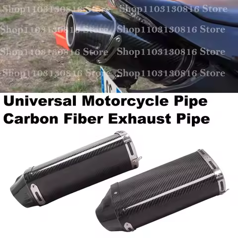 Universal Motorcycle Exhaust Pipe Escape 51MM Removable DB Killer For CBR600RR F5 CBR1000 TNT899 TNT1130 Muffler Carbon Fiber