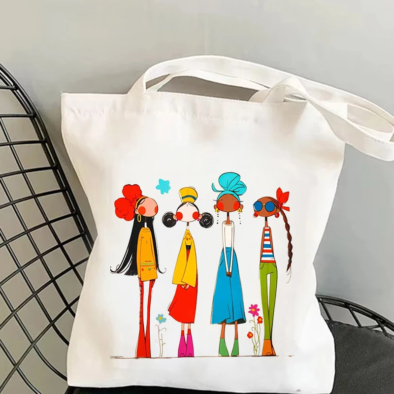حقيبة حمل قماشية مستوحاة من أفضل صديق، تصميم اقتباس الصداقة اللطيف، حقيبة كتف قطنية Y2k قابلة لإعادة الاستخدام للفتيات والنساء للاستخدام اليومي #3