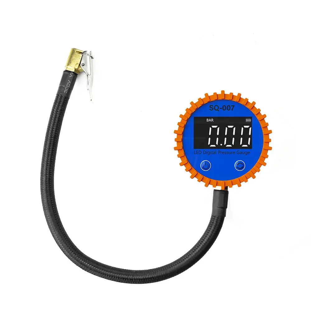 

Автомобиль Мотоцикл 0-255 PSI Манометр в шинах Светодиодный цифровой дисплей Шланг для накачивания Монитор давления в шинах Манометр
